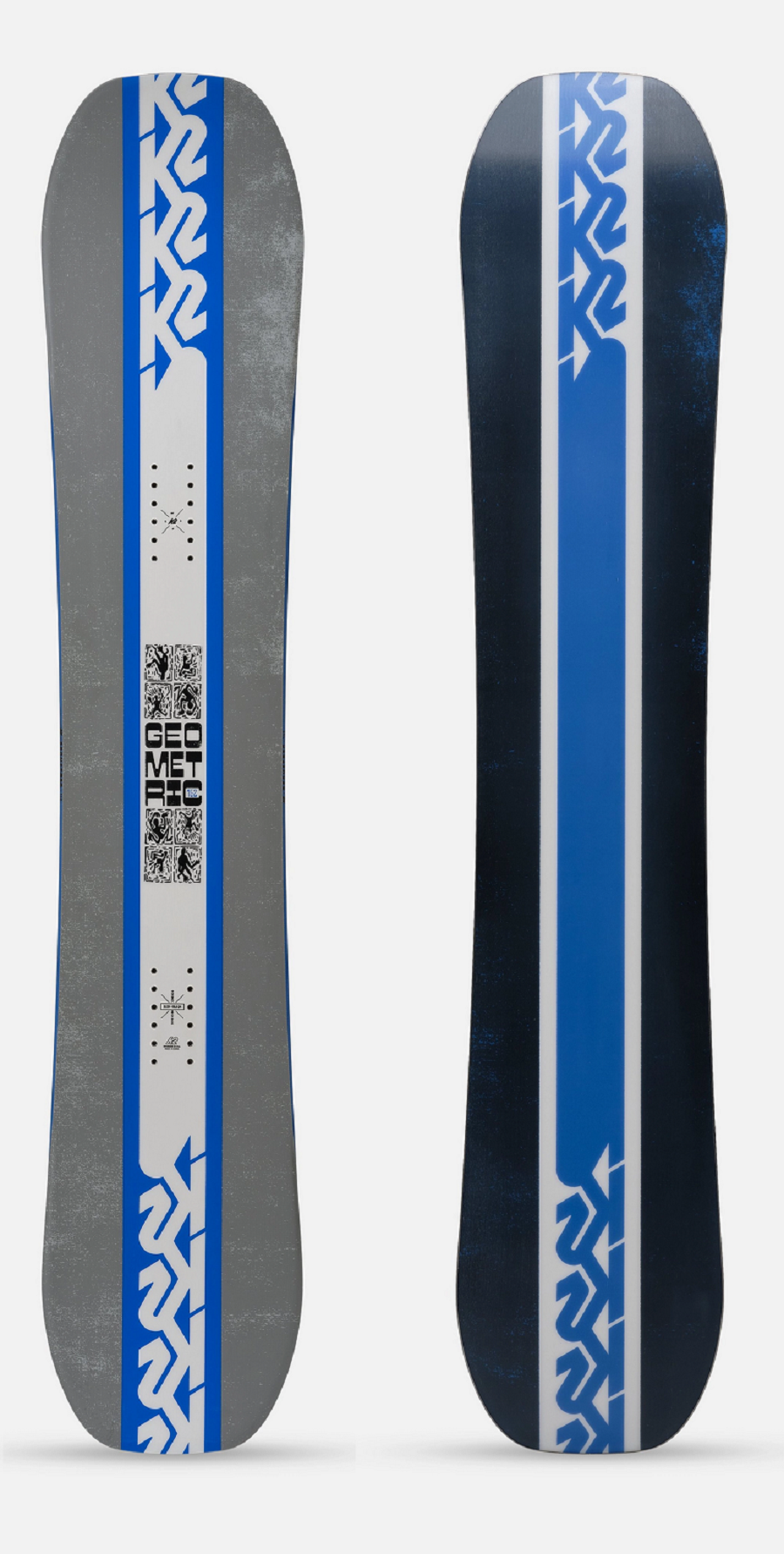 K2 Geometric Snowboard 2025 Blue Grey 152 | eBay